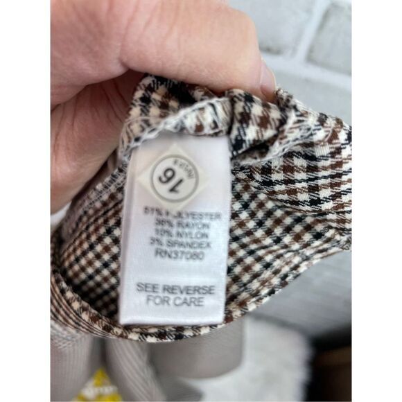 EST 1946 Women's Plaid Pull-on Elastic Waist Trouser Size 10 Business Casual - Picture 6 of 7